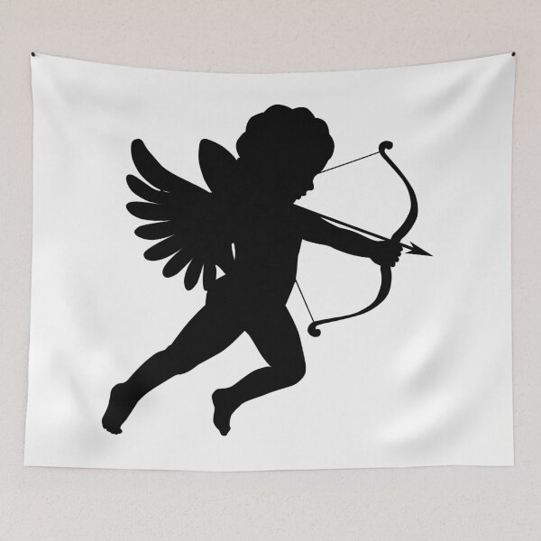 Item preview, Angel, cupid, cherub with bow and arrow for Valentine's day with big angular wings  designed and sold by Marcin Adrian.