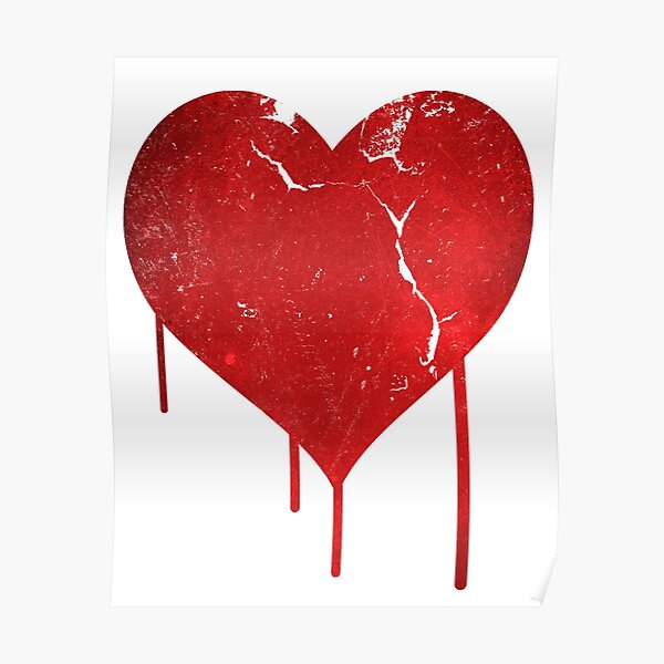 Wandbilder Herz Gebrochen Redbubble