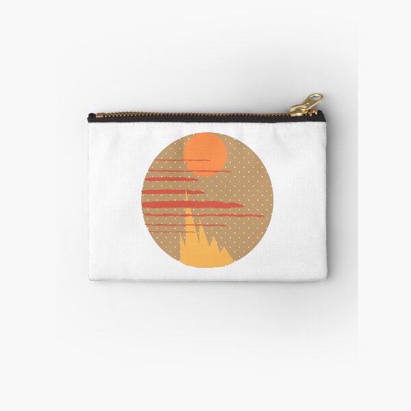 Item preview, sun,red clouds,mountains,colourful shapes, trendy sunset, designed and sold by Urban Binge.