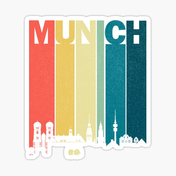 A5 Sticker Sheet Munich Landmarks Vinyl Stickers Germany 