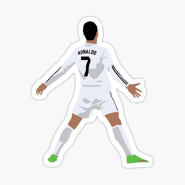 Cristiano Ronaldo CR7 Real Madrid Sticker for Sale by Quantum01