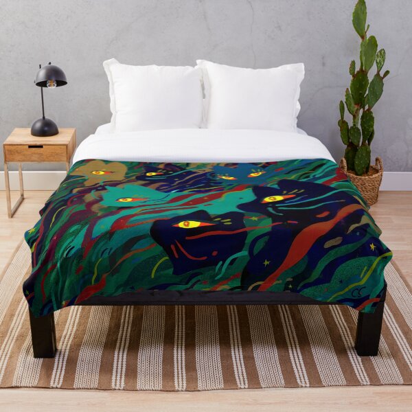 Caterwauling Throw Blanket