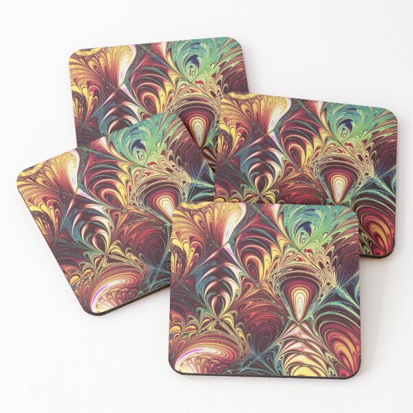Item preview, abstract fractal ebru pattern designed and sold by pinkal.
