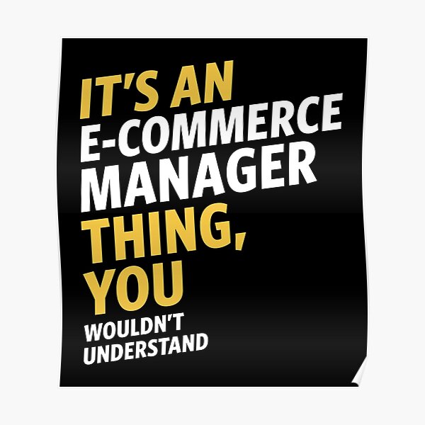 E-commerce Manager Poster