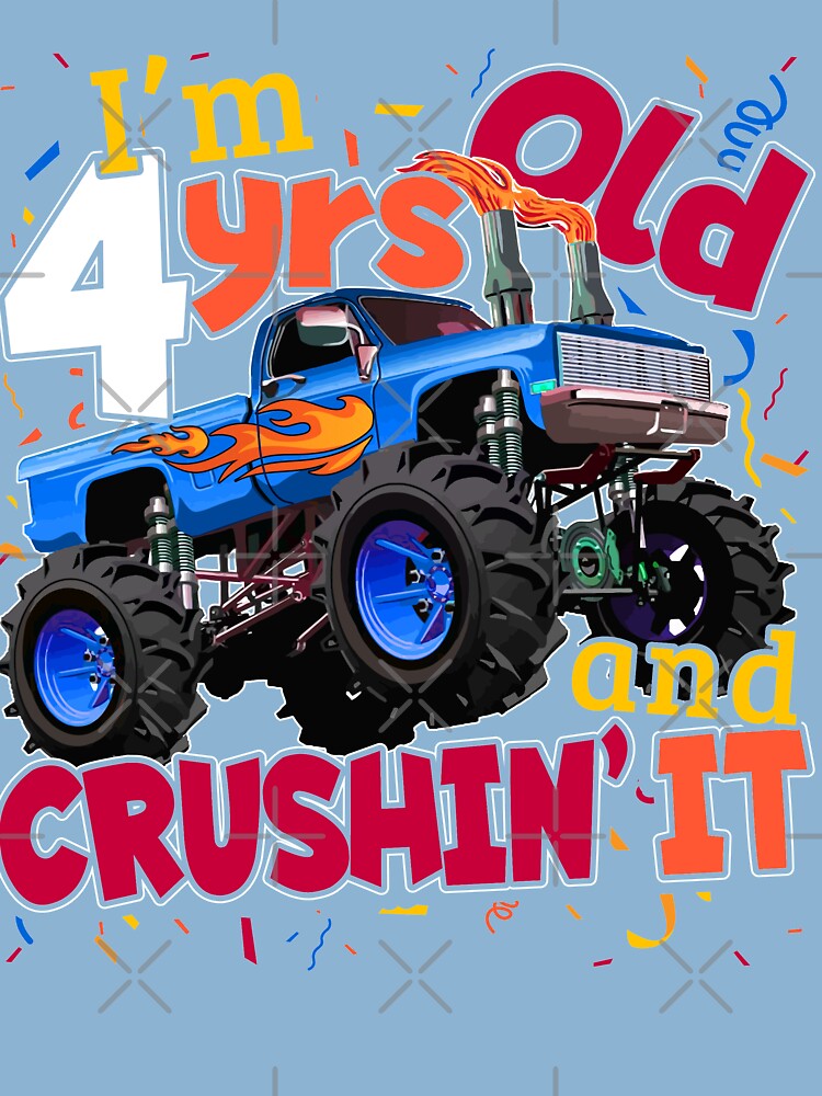 Monster Truck Water Label-Monster Truck Birthday Party-Truck Water
