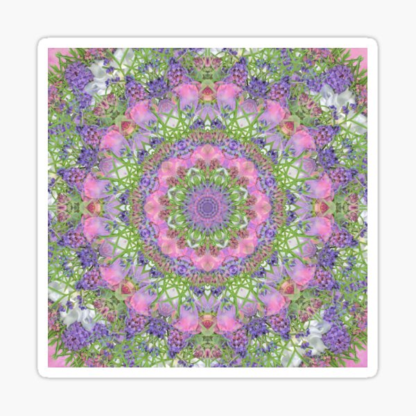 Pink and Purple Summer Bouquet Sticker