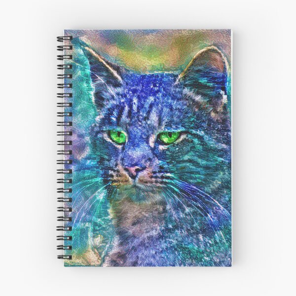 Item preview, Artificial neural style Blue cat avatar designed and sold by blackhalt.