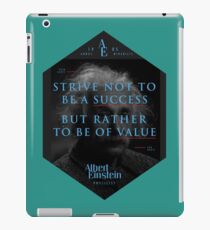 Vinilo o funda para iPad Cita de: Albert Einstein sobre la creatividad - Camisetas, pósters, pegatinas y regalos