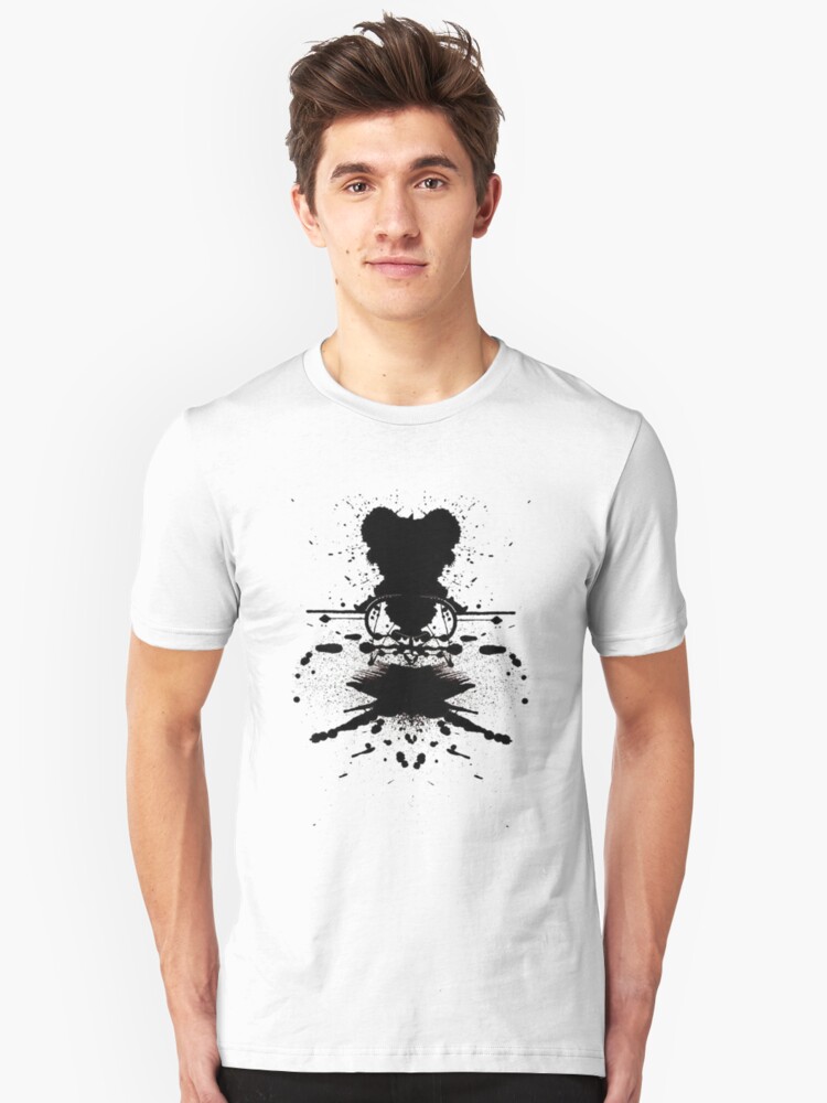 Alternate view of Black Heart. Slim Fit T-Shirt