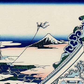 Artwork thumbnail, 'Asakusa Honganji Temple' by Katsushika Hokuusai (Reproduction) by Classic Visions Gallery