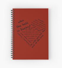 Quotes of the Heart - Stucky (Black) Spiral Notebook