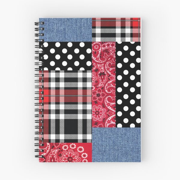 Item preview, 1950s Fabric Patches Rockabilly Style Plaid Polka Dot Denim Paisley designed and sold by VintageStyle.