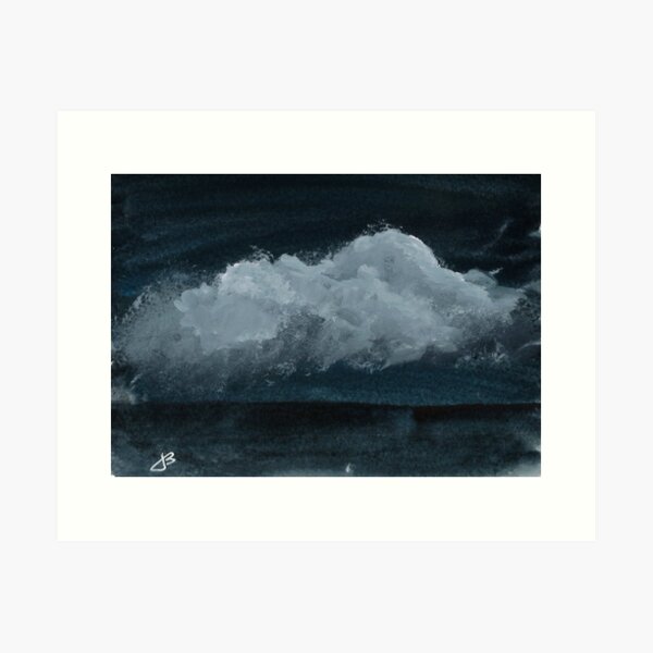 Item preview, What If There Were Clouds At Night? | Gouache | Cropped designed and sold by ThreeNinjas.