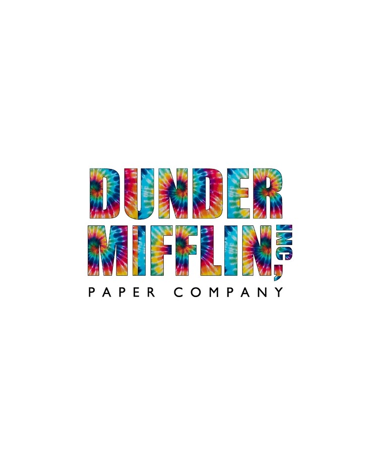 dunder mifflin tie dye sweatshirt