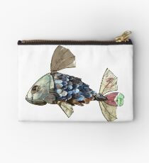 Steampunk fish submersible dirigible Studio Pouch