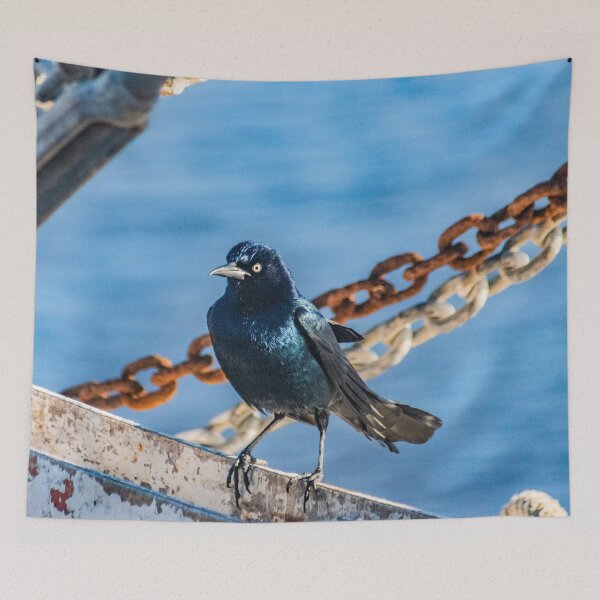 Item preview, Fishing Bird on a fishing boat designed and sold by KensLensDesigns.