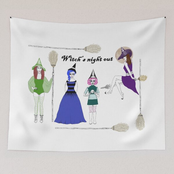 Item preview, Witch's night out (color) designed and sold by AmberAzbell.