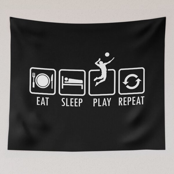 Item preview, Eat Sleep Volleyball Repeat designed and sold by goodspy.