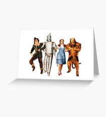 Scarecrow, Tin Man, Dorothy, and the Cowardly Lion Greeting Card