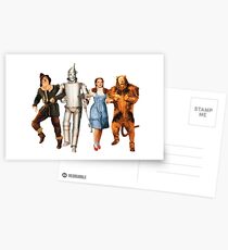 Scarecrow, Tin Man, Dorothy, and the Cowardly Lion Postcards