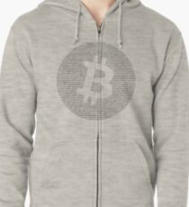 Sudadera con capucha y cremallera Bitcoin