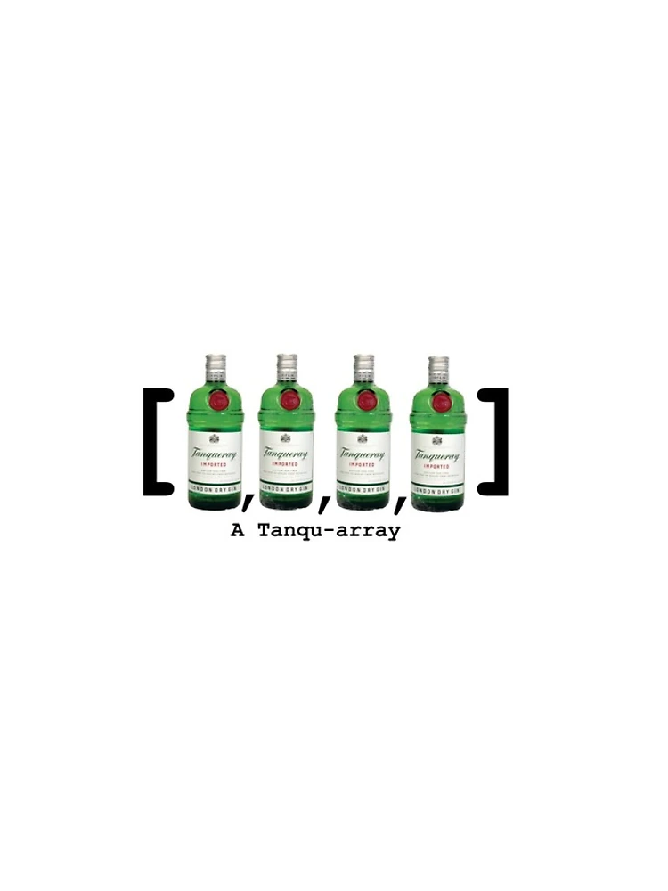 Thumbnail 4 of 4, iPhone Case, Tanqueray - Tanque-array Computer Science Joke designed and sold by mayoop.