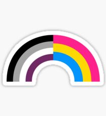Panromantic Asexual Rainbow Sticker