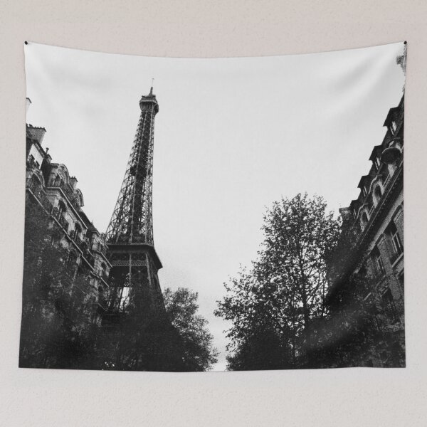 Item preview, Eiffel Tower in Black and White (April in Paris) designed and sold by tdjacks.