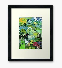 My Way Is Green Framed Print