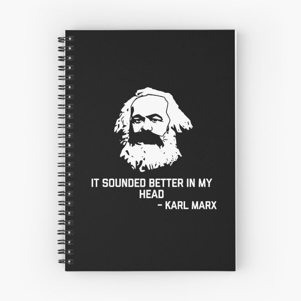 Item preview, Karl Marx - It sounded better in my head - funny fake historical qoutes designed and sold by ScapegoatPrints.