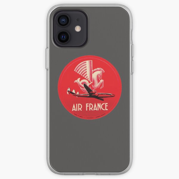 Air France Vintage Airline 00402 Coque souple iPhone