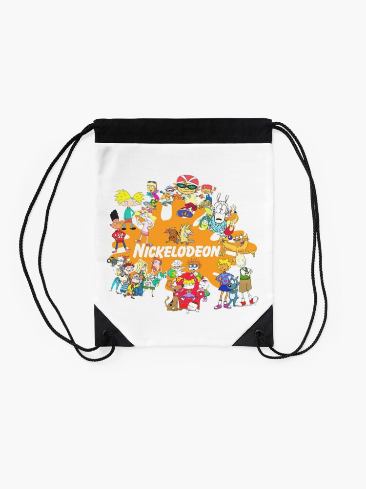 Alternate view of 90’s Nick Cartoons Drawstring Bag