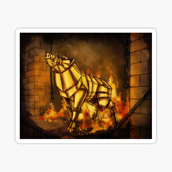 Gullinbursti the Golden Boar Sticker