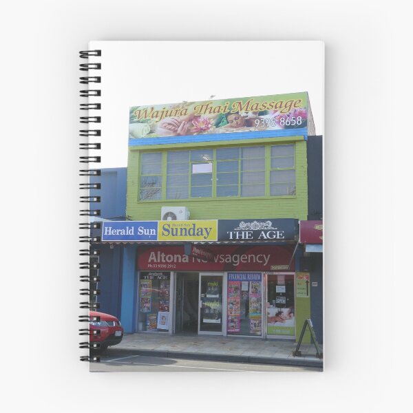 Item preview, Newsagency and Massage designed and sold by Joan Wild.
