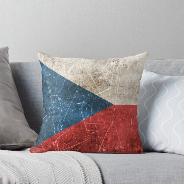 Item preview, Vintage Aged and Scratched Czech Republic Flag designed and sold by JeffBartels.
