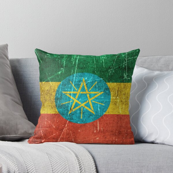 Item preview, Vintage Aged and Scratched Ethiopian Flag designed and sold by JeffBartels.