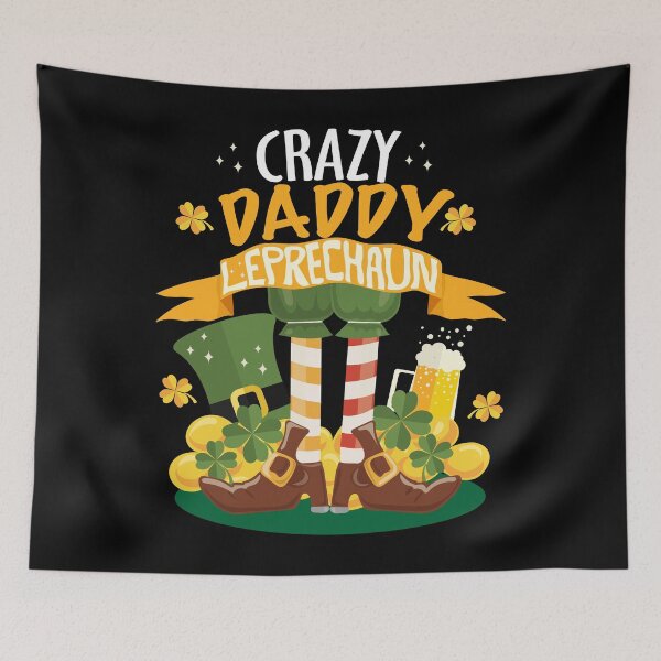 Item preview, Crazy Daddy Leprechaun St. Patrick's Day Funny T-shirt designed and sold by zenpatterns.