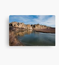 Winding Through Writing on Stone Canvas Print