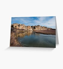 Winding Through Writing on Stone Greeting Card