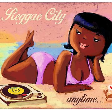 Artwork thumbnail, Reggae Girl on The Beach by colonelle