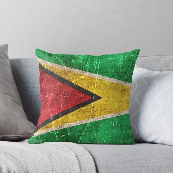 Item preview, Vintage Aged and Scratched Guyanese Flag designed and sold by JeffBartels.