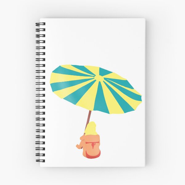 Item preview, Hand drawn digital illustration of girl in a bathing suit on the beach under an umbrella simple design designed and sold by FuzzyLogicKate.