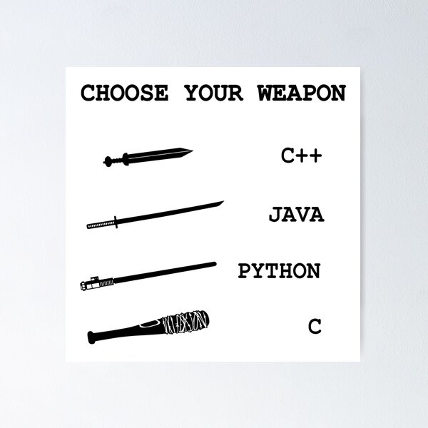 Artikel-Vorschau von Java vs C ++ vs Python vs C Programmiersprachenvergleich Joke, designt und verkauft von alltheprints.
