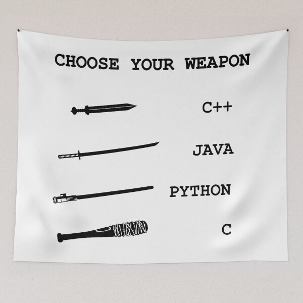 Item preview, Java vs C++ vs Python vs C Programming Language Comparison Joke designed and sold by alltheprints.