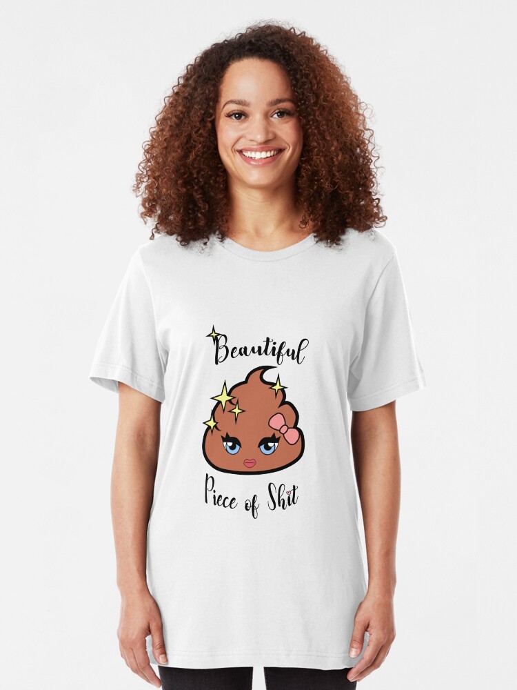 Alternative Ansicht von Schönes Stück Scheiße Slim Fit T-Shirt