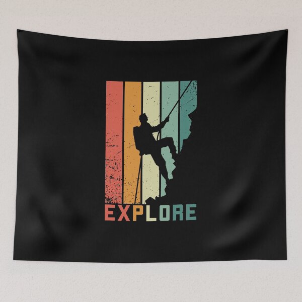 Item preview, Climber climb gift mountains rocks retro designed and sold by Franja2.