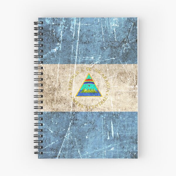 Item preview, Vintage Aged and Scratched Nicaraguan Flag designed and sold by JeffBartels.