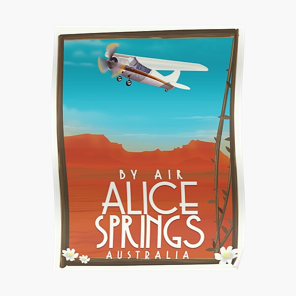Alice Springs australia travel poster Poster