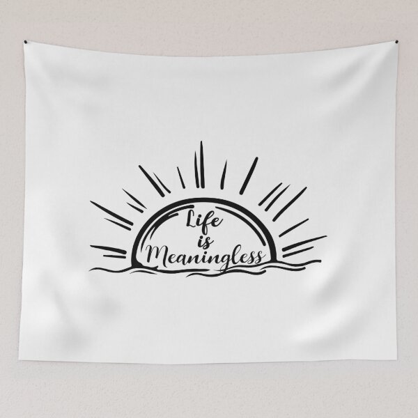 Item preview, Life is Meaningless Nihilism Existence is a pain designed and sold by alltheprints.