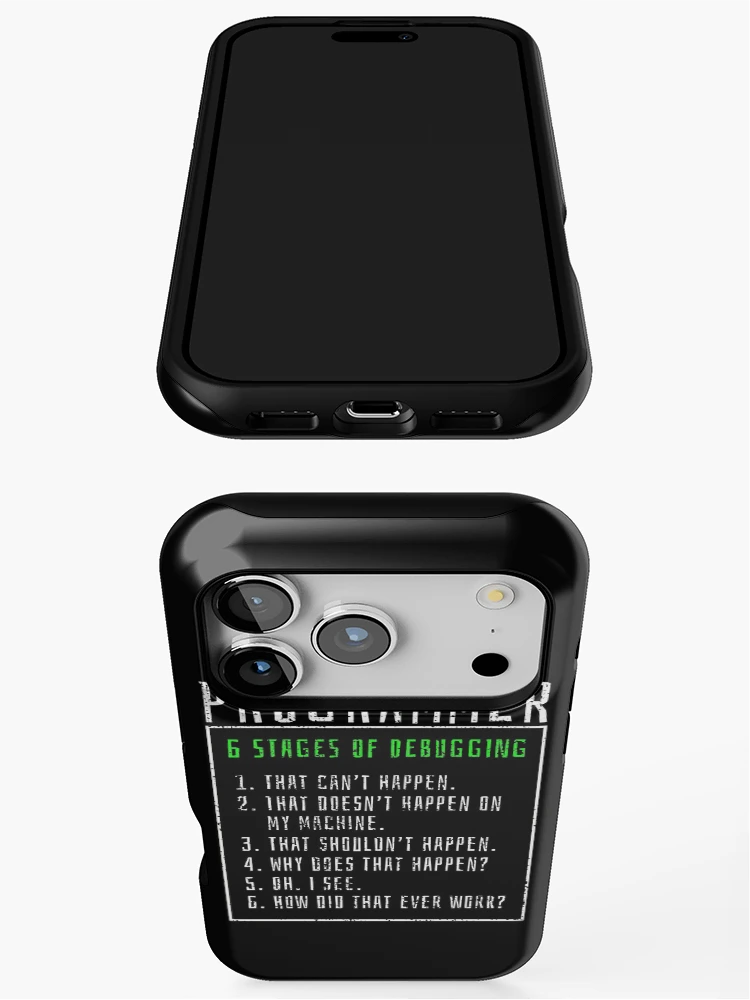 Thumbnail 3 of 4, iPhone Case, Debugging Coding Computer Programmer designed and sold by 4tomic.